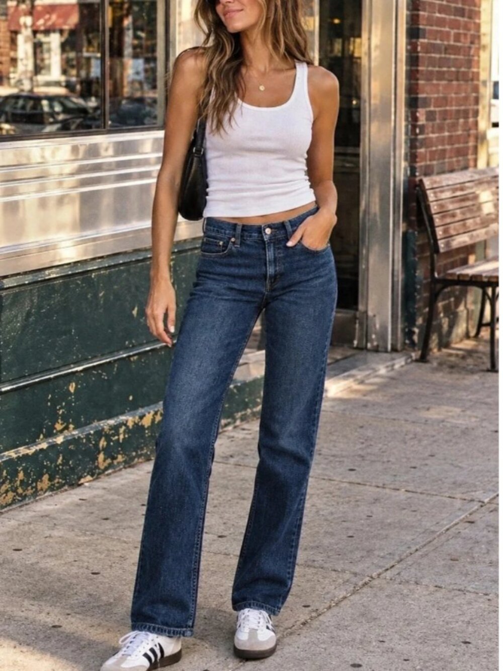 NWT GAP 90's Straight Low Rise Slim Dark Wash Jeans Size 27/4R #2657